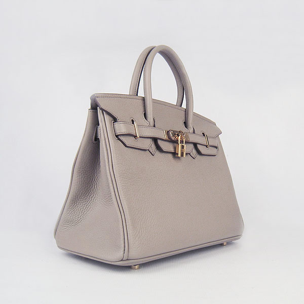 Replica Hermes Birkin 30CM Togo Leather Bag Grey 6088 On Sale